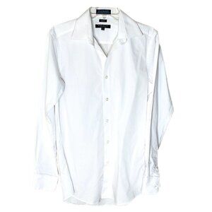 ❤️ 🆕 MARQUIS Signature Mens Slim Fit Button Down Shirt Size 14.5